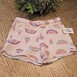 Summer watermelon rainbow shorts size M NWT